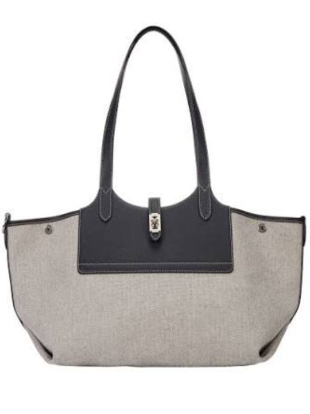 Vunque Festone Pila Shopper L - Black Canvas Tote